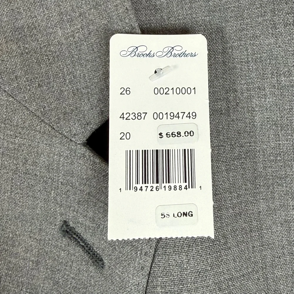 NEW Brooks Brothers Mens 58L Explorer Collection Vitale Barberis Canonico Blazer